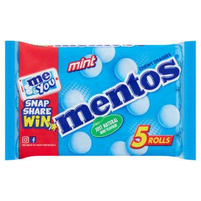 Mint Rolls Chewy Dragees 5 x 38g