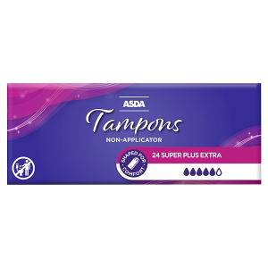 24 Super Plus Extra Tampons Non-Applicator