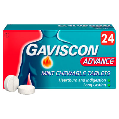 Advance Double Strength Heartburn & Indigestion Mint Flavour Tablets x 24 thumbnail 3