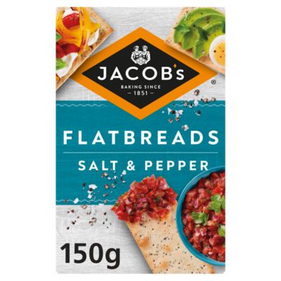 Flatbread Salt & Pepper Crackers 150g thumbnail 2