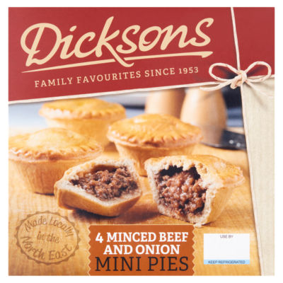 4 Minced Beef & Onion Mini Pies 376g thumbnail 2