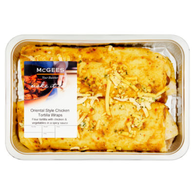 Oriental Style Chicken Tortilla Wraps 500g thumbnail 2