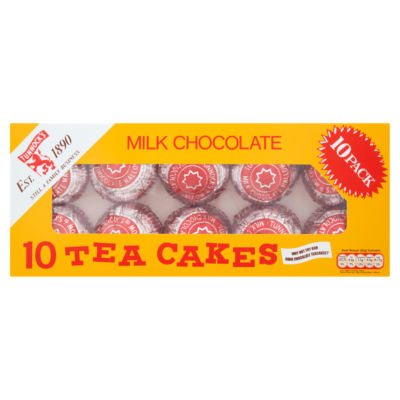 Milk Chocolate Tea Cakes 10 x 24g thumbnail 2