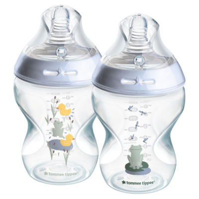 2x 260ml Natural Start Anti-Colic Baby Bottles, Pond Blue, 0m+ thumbnail 3