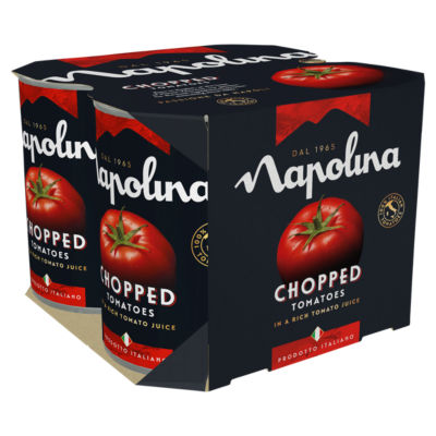 Chopped Tomatoes in a Rich Tomato Juice 4 x 400g