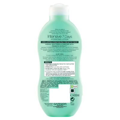 Intensive 7 Days Aloe Vera Body Lotion & Moisturiser 400ml thumbnail 3