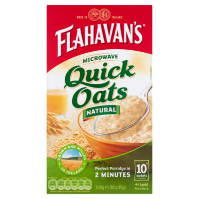 Microwave Quick Oats Natural 10 x 35g (350g) thumbnail 2