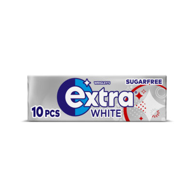 White Chewing Gum Sugar Free 10 Pieces