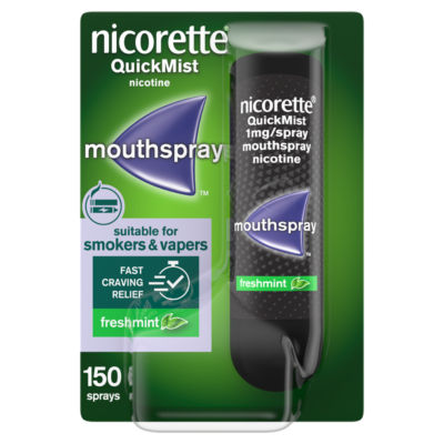 Nicorette Quickmist Mouthspray, Freshmint, Quit Vaping Aid