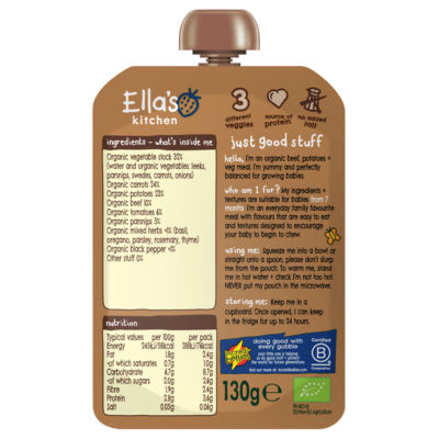 Organic Beef Stew with Spuds 7+ Months 130g thumbnail 3