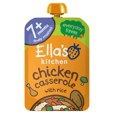 Organic Chicken and Rice Casserole Baby Pouch 7+ Months 130g thumbnail 2
