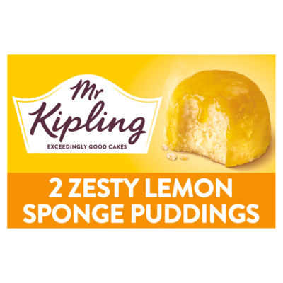 Sticky Lemon Sponge Pudding Cake Dessert Pots 2x95g thumbnail 2