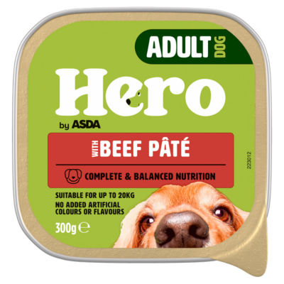 Hero Adult Dog with Beef Pâté 300g thumbnail 2