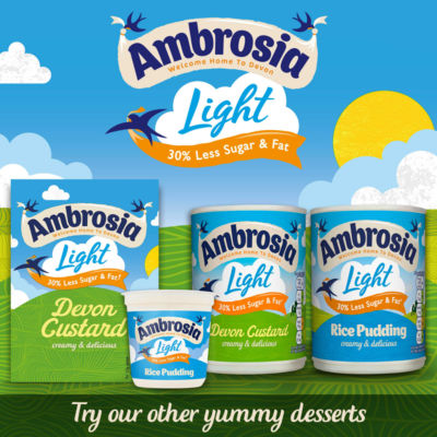 Light Low Fat & Reduced Sugar Rice Pudding Dessert Can 400g thumbnail 3