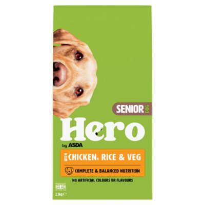 Hero Senior Dog with Chicken, Rice & Veg 2.5kg thumbnail 2