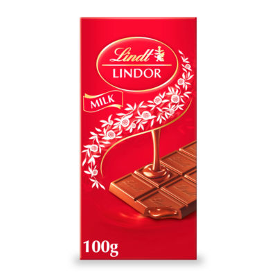 Lindor Milk Chocolate Bar 100g thumbnail 2