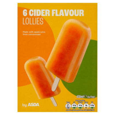 Cider Flavour Lollies 6 x 73ml (438ml) thumbnail 2