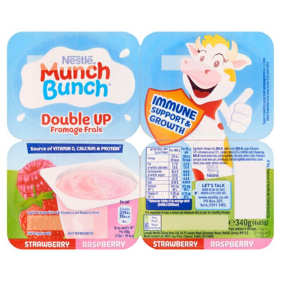 Munch Bunch Double Up Fromage Frais Strawberry & Raspberry