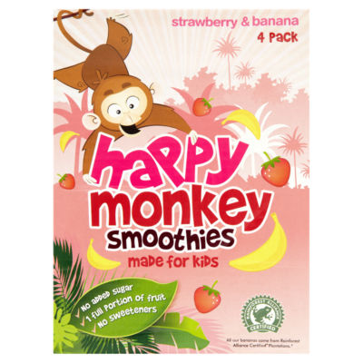 Strawberry & Banana Smoothies 4 x 180ml thumbnail 2
