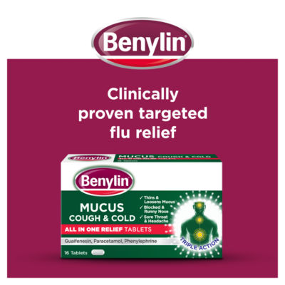 Mucus Cough & Cold All in One Tablets 16 Tablets thumbnail 3