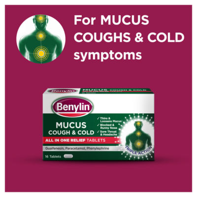 Mucus Cough & Cold All in One Tablets 16 Tablets thumbnail 4