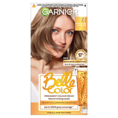 Belle Color 7.1 Natural Dark Ash Blonde Permanent Hair Dye thumbnail 2