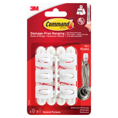 Mini Hooks (6 hooks, 8 strips/pk) thumbnail 2