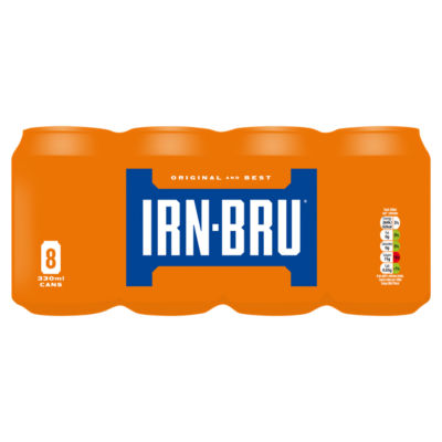 IRN-BRU Regular Soft Drink Can Multipack 8x330ml thumbnail 2