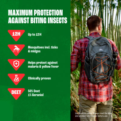 Maximum Strength Insect Repellent Roll On (50ml - 50% DEET) - Up To 12 Hour Protection Against Mosquitoes, Ticks & Biting Insects - Mosquito Repellent For Travel & Domestic Use thumbnail 4