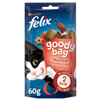 Goody Bag Mixed Grill Beef, Chicken and Salmon Cat Treats 60g thumbnail 2