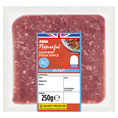 5% Fat Beef Mince 250g