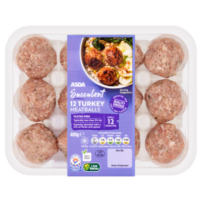 12 Succulent Turkey Meatballs 400g thumbnail 2