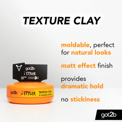 got2b  iStyler Hair Texture Clay 75 ml thumbnail 3
