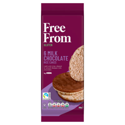 ASDA Free From Belgian Milk Chocolate Rice Cakes