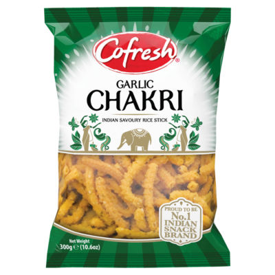 Garlic Chakri Indian Savoury Rice Stick 300g thumbnail 2
