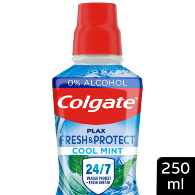 Plax Cool Mint Mouthwash Alcohol Free 250ml thumbnail 2