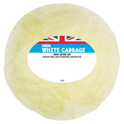 White Cabbage (Typically 1KG) thumbnail 2
