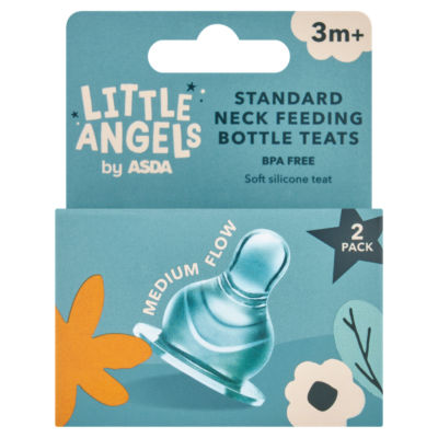 2 Standard Neck Feeding Bottle Teats 3m+ thumbnail 2
