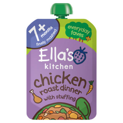 Ella's Kitchen Chicken Roast Dinner Baby Food Pouch 7+ Months