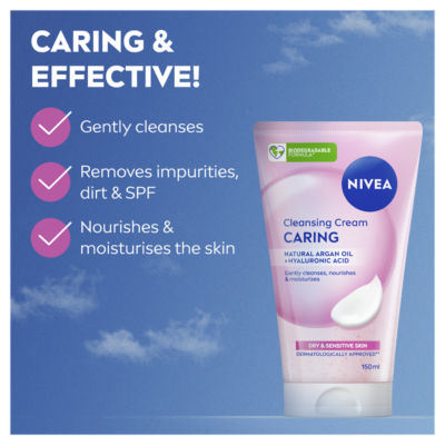 Caring Cleansing Cream Face Wash 150ml thumbnail 3