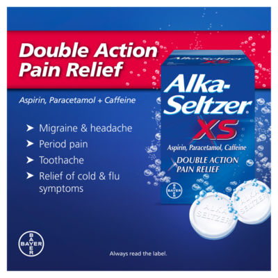 20 XS Double Action Pain Relief Effervescent Tablets thumbnail 4