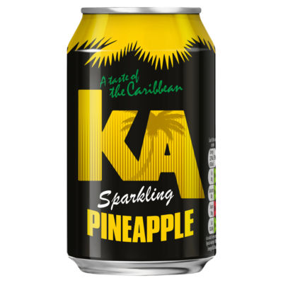 Pineapple Flavoured Fizzy Drink 330ml Can thumbnail 2