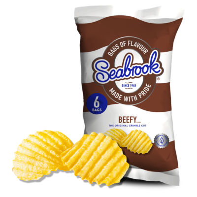 Beefy Flavour The Original Crinkle Cut Crisp 6 x 25g thumbnail 3