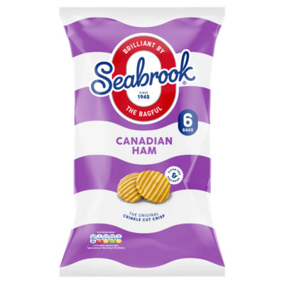 Canadian Ham Flavour The Original Crinkle Cut 6 x 25g