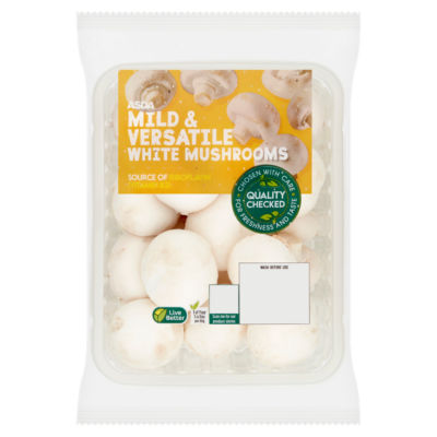 Mild & Versatile White Mushrooms 400g thumbnail 2