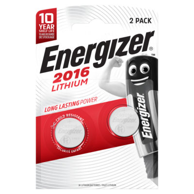 2016 Lithium Coin Battery, 2 Pack