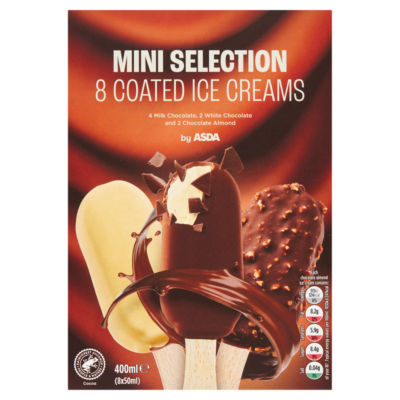 8 Coated Ice Cream Mini Selection 400ml (8 x 50ml) thumbnail 2