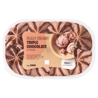 Really Creamy Triple Chocolate Ice Cream 900ml thumbnail 2