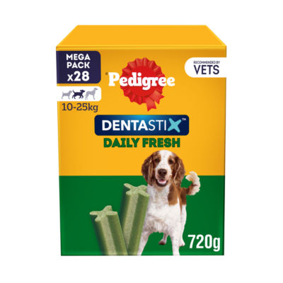 Pedigree Dentastix Fresh Adult Medium Dog Treats Dental Sticks