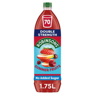 Double Strength Summer Fruits No Added Sugar Squash 1.75L